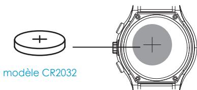 COGITO POP NOIR/VIOLET - Remplacement de la pile du système de connexion: - 2