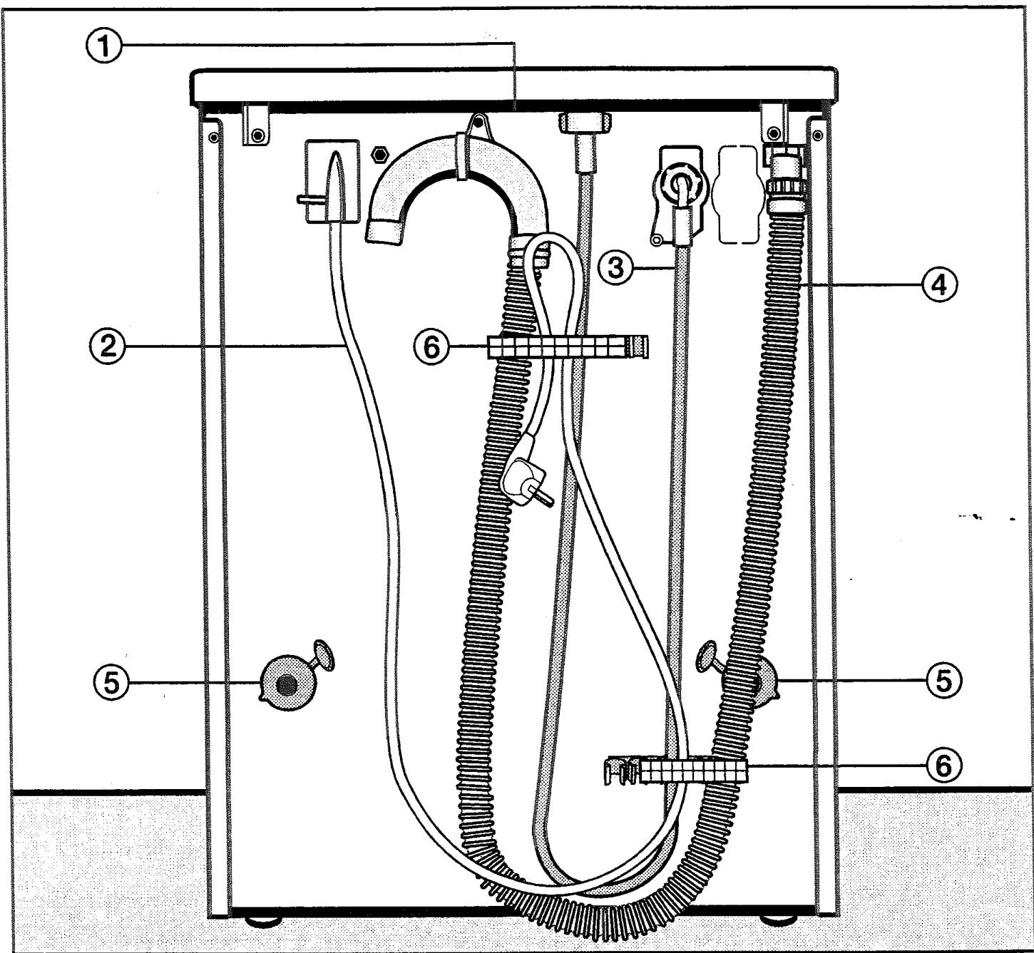 MIELE W2260 - Vue de l'arrière - 1