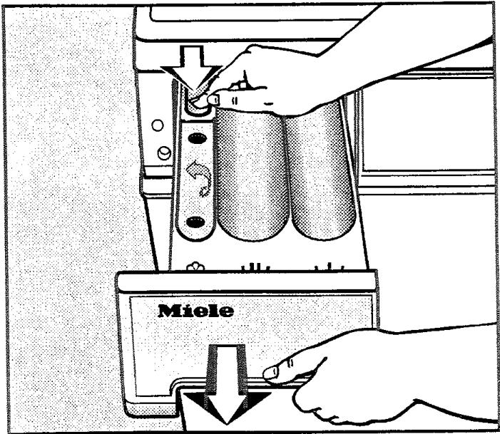 MIELE W2260 - Nettoyage de la boîte à produits - 1