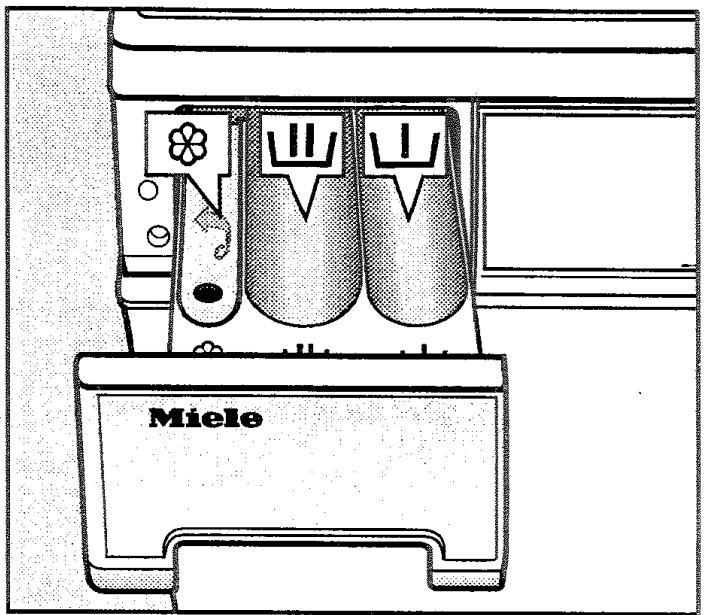 MIELE W2260 - Ajoutez la lessive. - 1