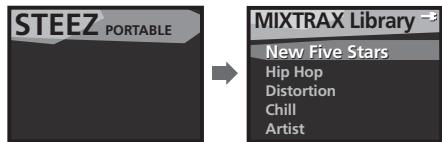 PIONEER STZ-D10Z-R - Appuyez à plusieurs reprises sur FUNC pour sélectionner "STEEZ PORTABLE". - 1