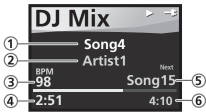 PIONEER STZ-D10Z-R - Sélectionnez 'Start' pour commencer la lecture en mode DJ Mix. - 1