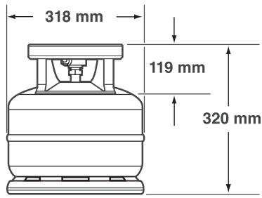 WEBER PRENIUM S320/2013 - 2) Capacité de la bouteille de gaz - 6 kg maximum - 11