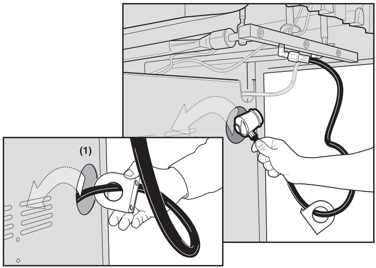 WEBER PRENIUM S320/2013 - PREPARATION AU RACCORDEMENT DE LA BOUTEILLE DE PROPANE LIQUIDE : - 1