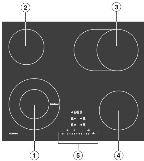 MIELE HM6542FR - Table de cuisson - 1