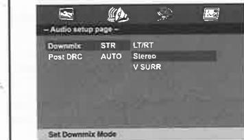THOMSON THP370 - Page de configuration audio - 2