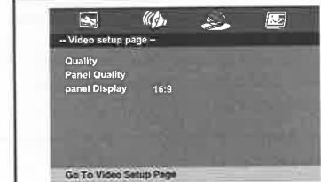 THOMSON THP370 - Page de configuration video - 1