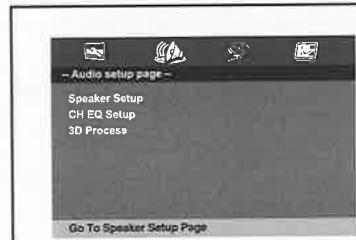 THOMSON THP370 - Page de configuration audio - 1