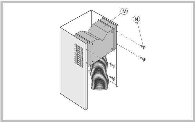 SCHOLTES HP 96 IX - Fixation du tuyau décoratif - 2