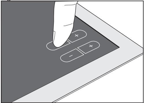 MIELE KM5736NOIRE - Fonctionnement des touches sensitives - 1