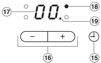 MIELE KM5736NOIRE - Commande et affichage du timer - 1