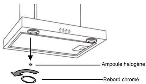 DOMAIR 3503IS INOX - Remplacement des ampoules halogènes - 1