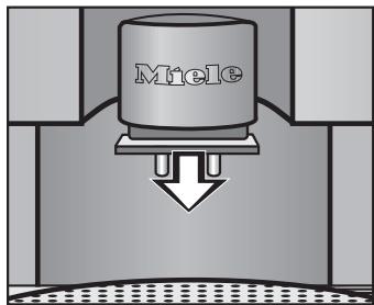 MIELE CVA 4080 - Réglage de la hauteur de la distribution de café - 1