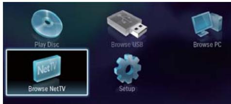 PHILIPS BDP7500 B2 - Utilisation du menu d'accueil - 1
