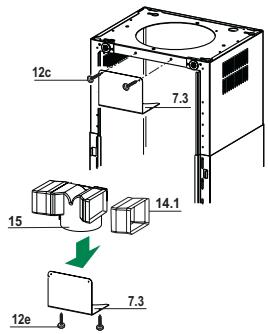 FABER VOLUTE iLOT iNOX 90 - Sortie de l'air version filtrante - 1