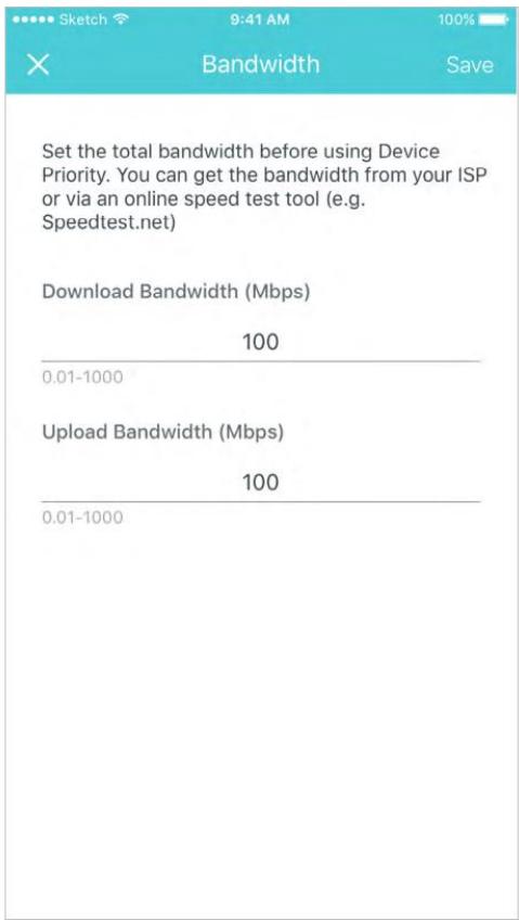 TP-LINK RTDECO P9 - Sélectionnez la bande passante totale - 1
