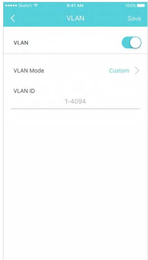 TP-LINK RTDECO P9 - Modifier les paramètresVLAN - 1