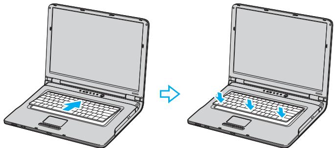 SONY VGN-A / VGN-FS - Pour changer ou ajouter un module de mémoire dans l'emplacement situé sous le clavier - 7