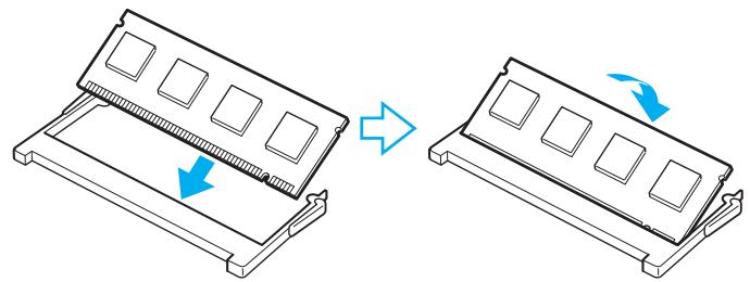 SONY VGN-A / VGN-FS - Pour changer ou ajouter un module de mémoire dans l'emplacement situé sous le clavier - 6