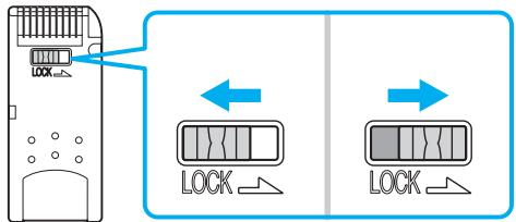 SONY VGN-A / VGN-FS - Protection en écriture d'un support Memory Stick - 1