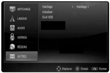 THOMSON TH-BD50 - Menu [AUTRES] - 1