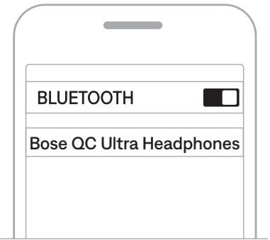 BOSE QCULTRASANDSTONE - CONNEXION VIA LE MENU BLUETOOTH DE VOTRE PÉRIPHÉRIQUE MOBILE - 2