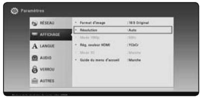LG BH6530D - Réglage de la résolution - 1