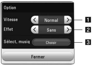 LG BH6530D - Réglage des options du diaporama - 1