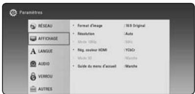 LG BH6530D - Réglage des paramètres - 2