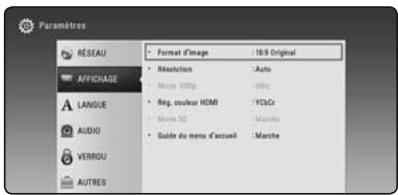 LG BH6530D - Réglage des paramètres - 3