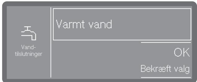 MIELE PFD401LW - Valg af vandtilslutninger - 1