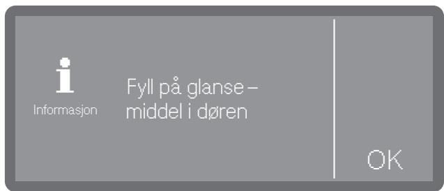 MIELE PFD401LW - Melding om manglende middel - 1