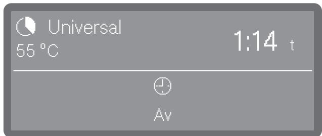 MIELE PFD401LW - Via timeren kan programmet startes - 1