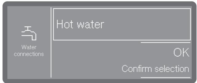 MIELE PFD401LW - Selecting water connections - 1