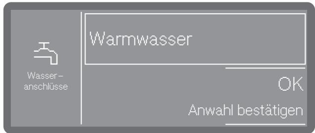 MIELE PFD401LW - Wasseranschluss auswahlen - 1