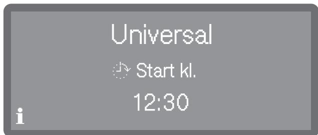 MIELE PFD401LW - Et program startes med timer - 3