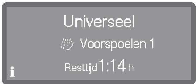 MIELE PFD401LW - Weergave programmaverloop - 1