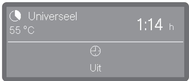 MIELE PFD401LW - Programma via de timer starten - 1