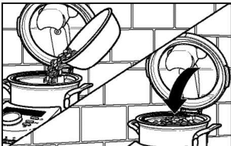 RITCHENAID DARTY COOK PROCESS POcopic - Utilisation du panier-vapeur interne rond - 5