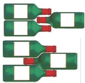 AVINTAGE AVINTAGECAVE_A_VINAVI60CDZ - Methods om flessen kruiselings neer te leggen: - 1