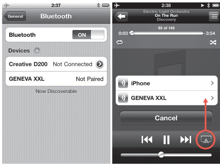 GENEVA XXL ROUGE - Guide de couplage pour d'autres appareils et téléphones mobiles - 1