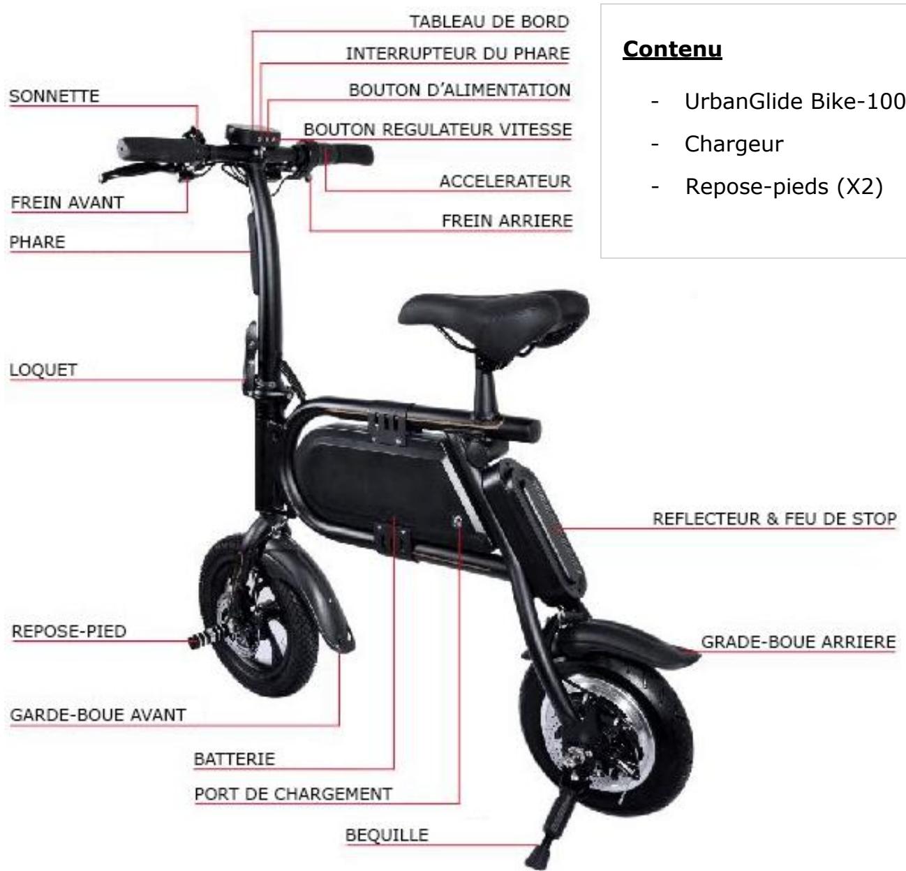 URBAN GLIDE BiKE 100 - SECURITE - ENVIRONNEMENT - 1