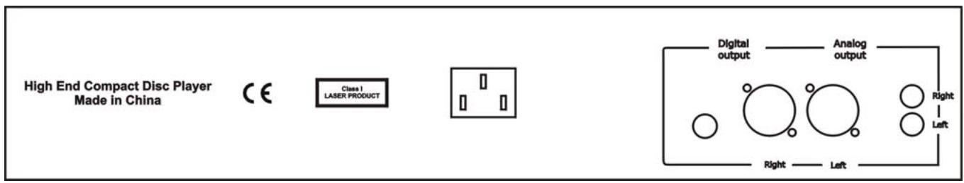 CONSONANCE CD 120 NOIR - Façade arrêté du lecteur CD - 1