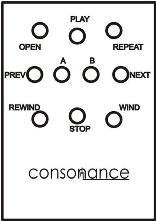CONSONANCE CD 120 NOIR - TELECOMMANDE CONSONANCE - 1