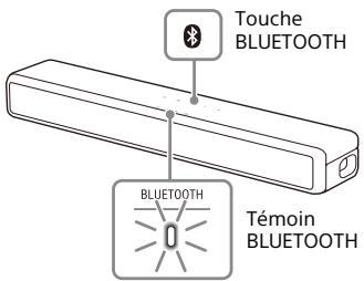SONY HT-SF200 - Appuyez sur la touche BLUETOOTH de l'enceinte-barre et maintenez-la enfoncée pendant 5 seconds. - 1