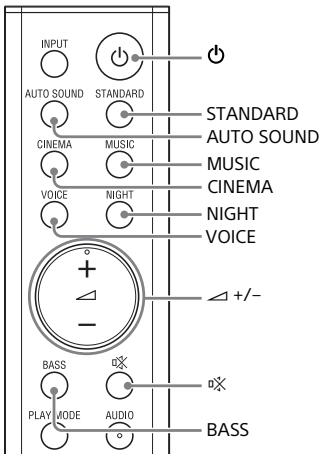 SONY HT-SF200 - À propos de la télécommande fournie avec le système - 1