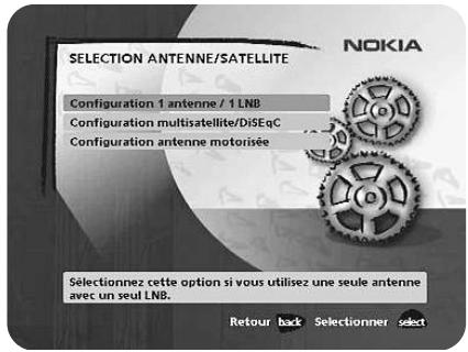 NOKIA 150 - Sélection antenna/satellite - 1