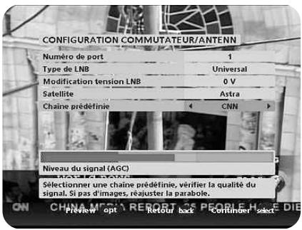 NOKIA 150 - Configuration commutation multisatellite/DiSEqC - 2
