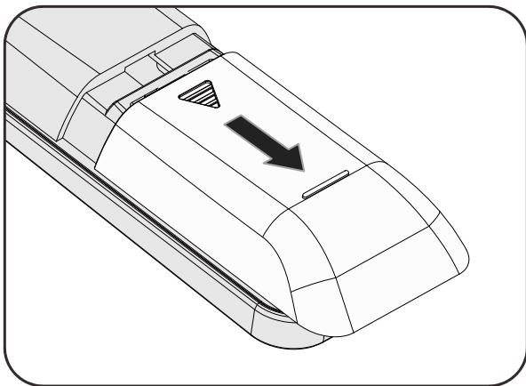 VIVITER H1188 - Insérer les piles de la télécommande - 1