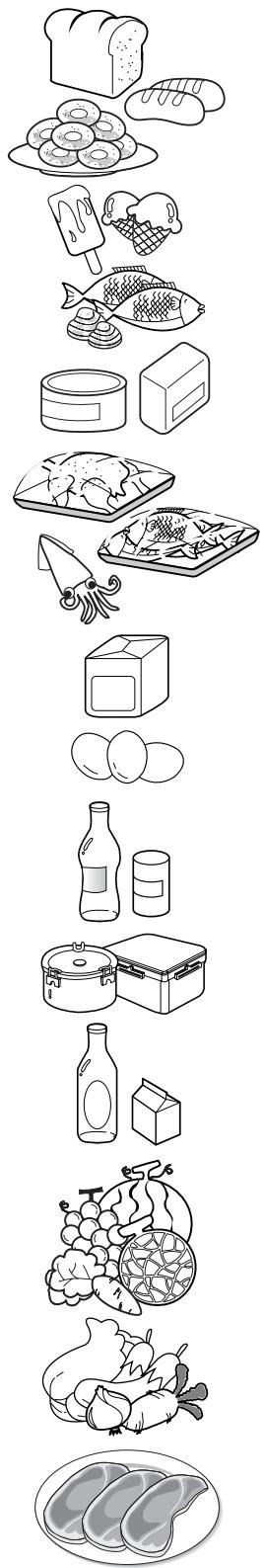 LG-GOLDSTAR GWL2278XTQAC - Emplacement des aliments - 1